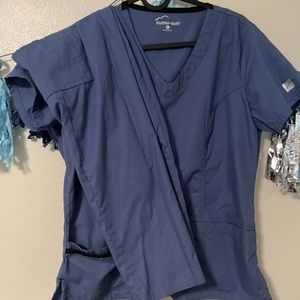 Blue scrub set